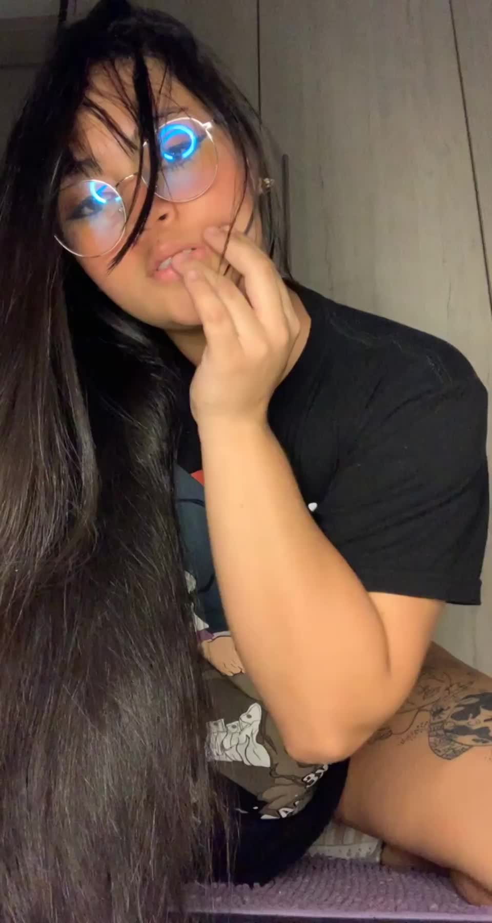 Would you enjoy watching anime with a girl born in 2004? - free porn video
