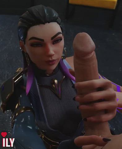 Reyna Handjob (Ilyana3D) [Valorant] - free porn video