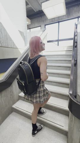 Little funfact: I always go to school without my bra. Oops! :P - free porn video