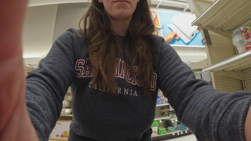 Showing off my H cups at Target. Hope you don't mind! - free porn video