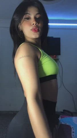 Wanna see me in my gym clothes or without it? - free porn video