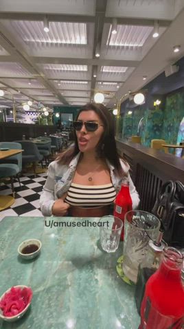 I love doing it in restaurants! - free porn video