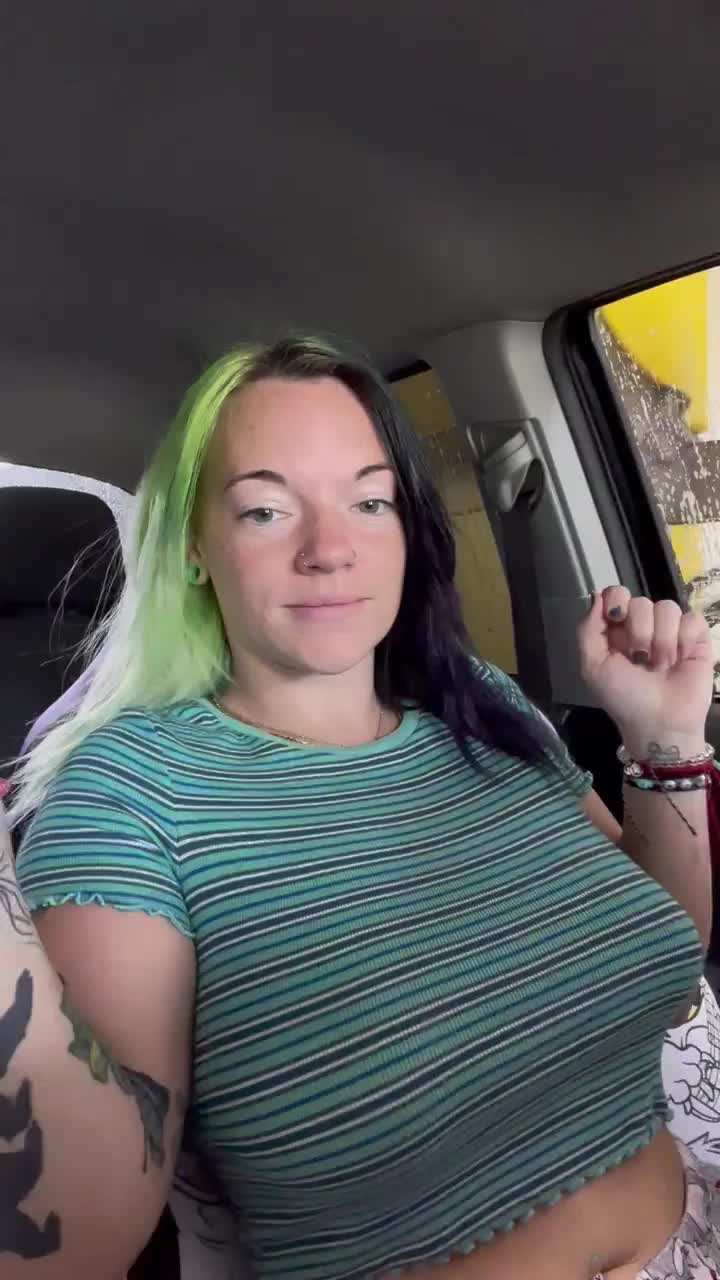 Taking my truck through the car wash so no dirt gets built up like daddy said . - free porn video