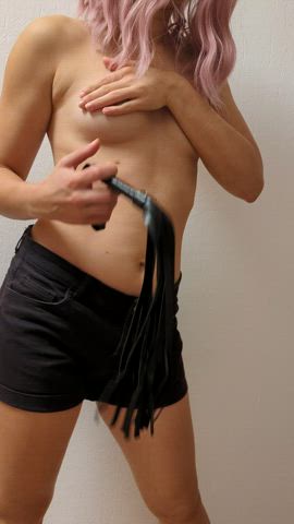 I love spanking my tits - free porn video