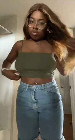 Heard you guys like boobs, what about chocolate boobies? - free porn video