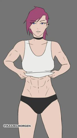 Vi flashing tits (AzazelMorgen) [League of Legends/ Arcane] - free porn video