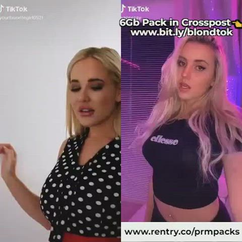 Blonde TikThots - free porn video