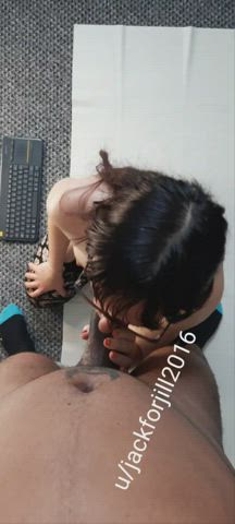 If you stroke my hair and tell me I'm good , I'll give you endless blowjob ! - free porn video