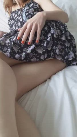 Don’t I look cute in my sundress daddy? - free porn video