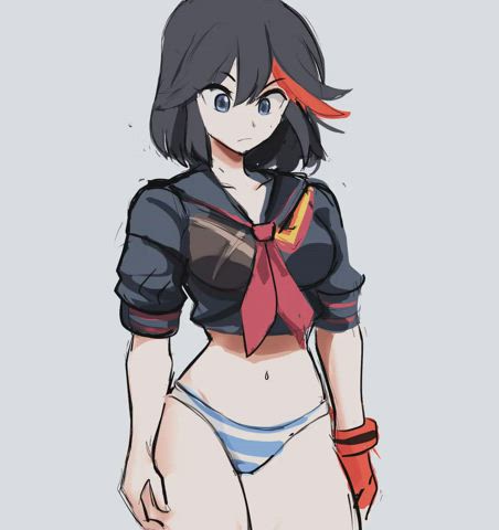 Ryuko Flashing Her Tits (Rakeemspoon) [Kill la Kill] - free porn video