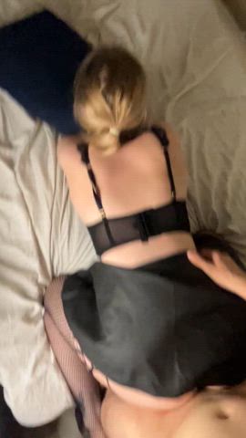 The moans of a slut breaking - free porn video