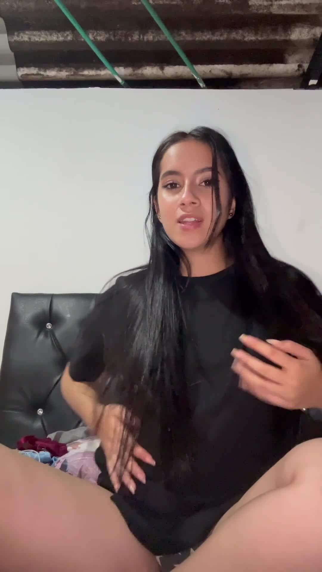 Can I be the first college latina to give you a boobjob? - free porn video
