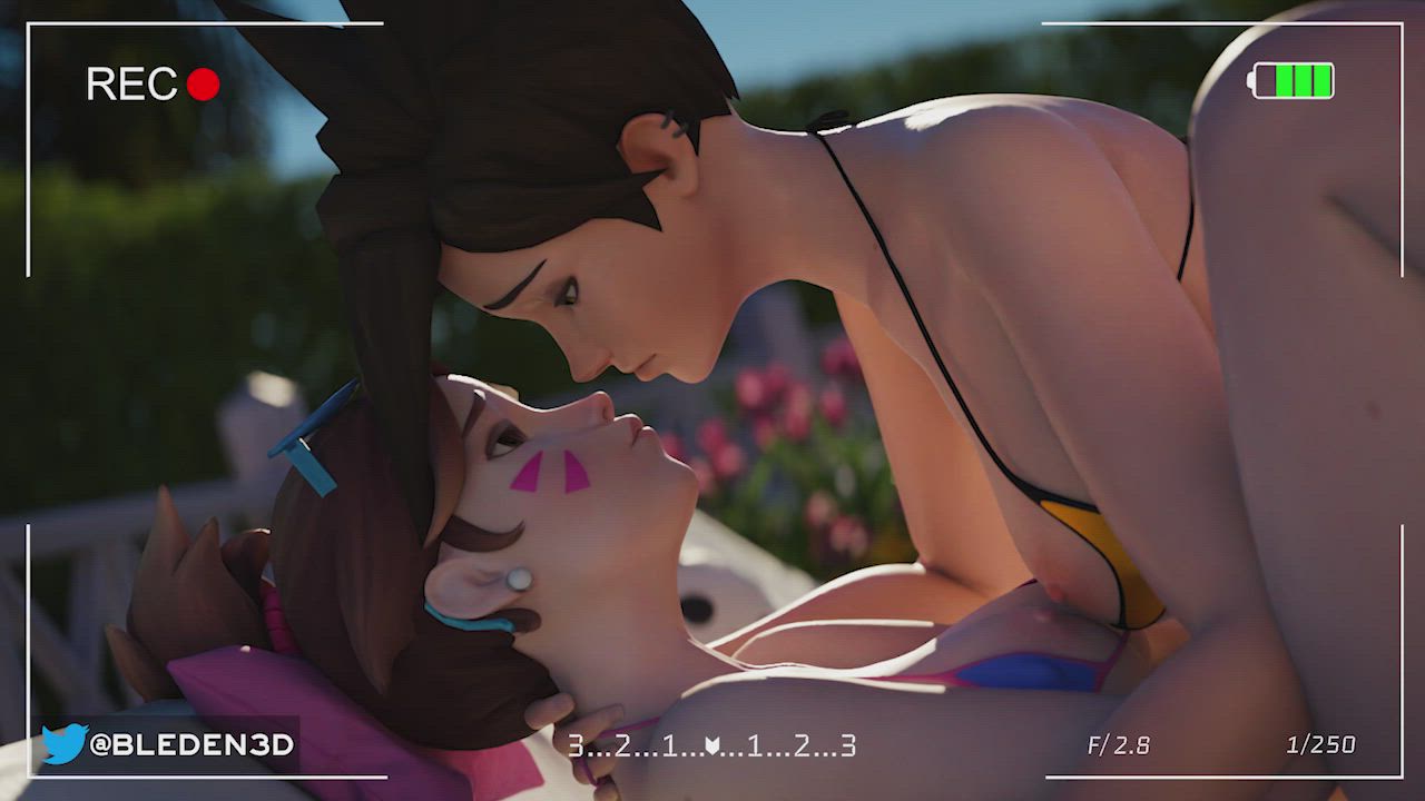 Dva & Tracer Kissin (Bleden) - free porn video